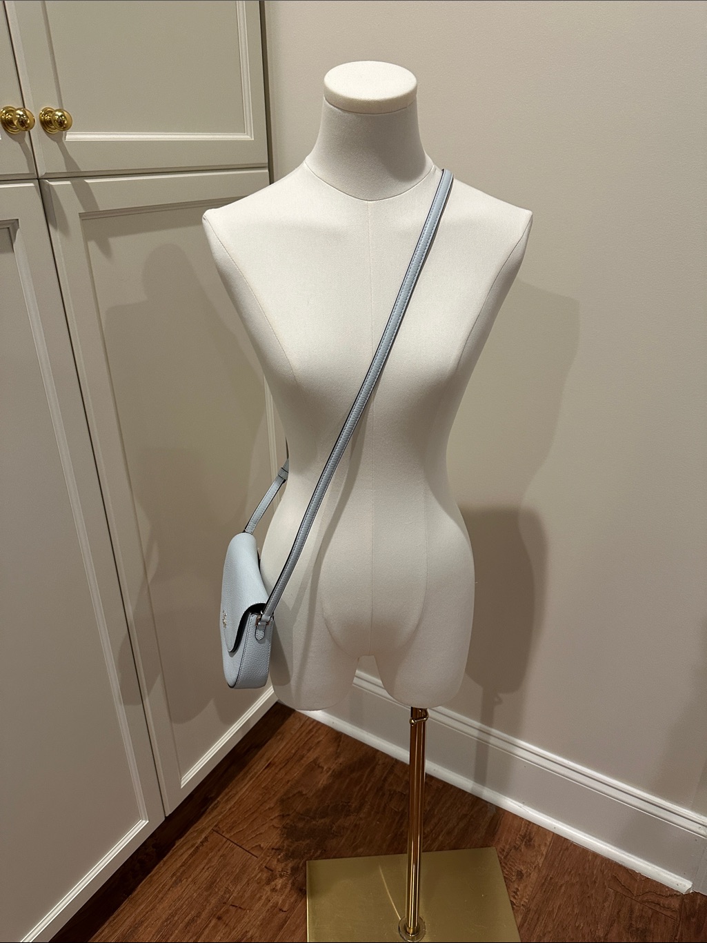 Kate Spade Powder Blue Leather Crossbody Bag